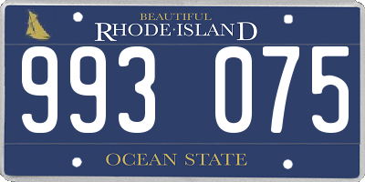 RI license plate 993075