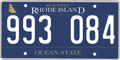 RI license plate 993084