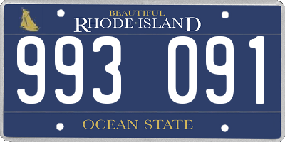 RI license plate 993091