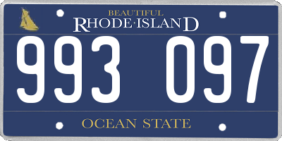 RI license plate 993097