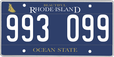 RI license plate 993099