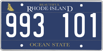 RI license plate 993101