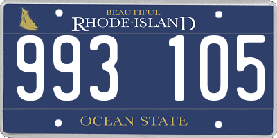 RI license plate 993105