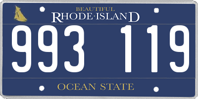 RI license plate 993119