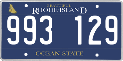 RI license plate 993129