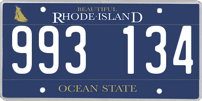 RI license plate 993134