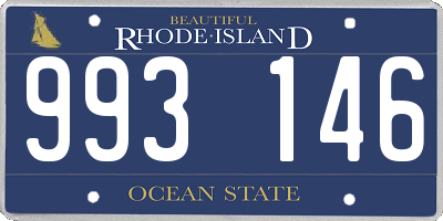 RI license plate 993146