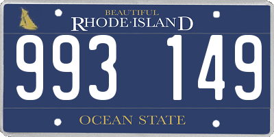 RI license plate 993149