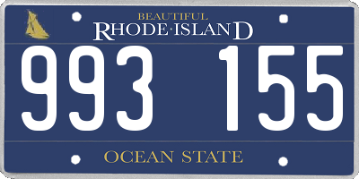 RI license plate 993155