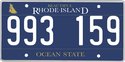 RI license plate 993159