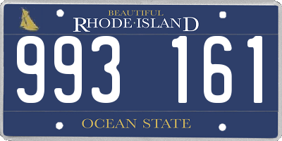 RI license plate 993161