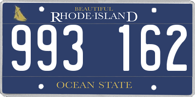 RI license plate 993162