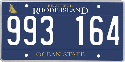 RI license plate 993164