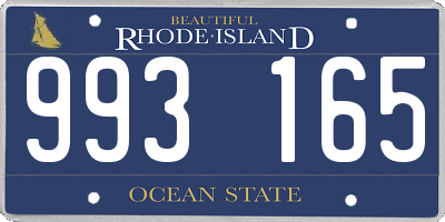 RI license plate 993165