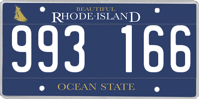 RI license plate 993166