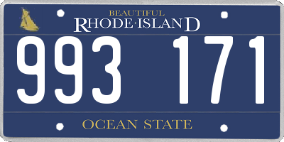 RI license plate 993171