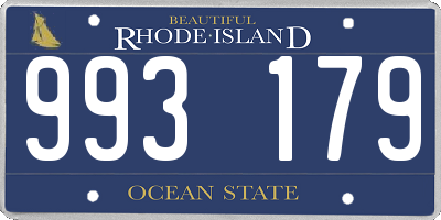 RI license plate 993179