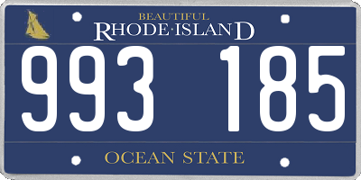 RI license plate 993185