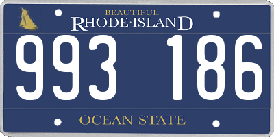 RI license plate 993186