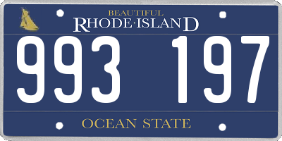 RI license plate 993197