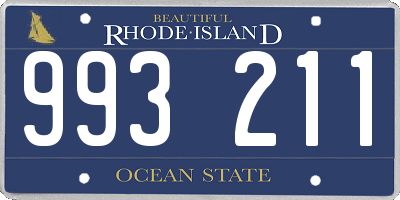 RI license plate 993211