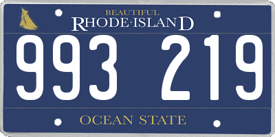 RI license plate 993219