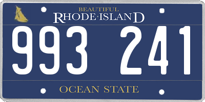 RI license plate 993241