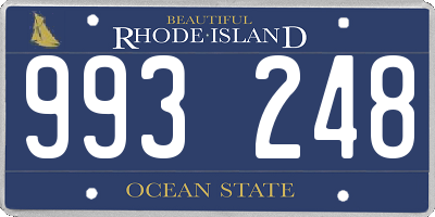 RI license plate 993248