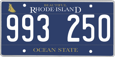 RI license plate 993250