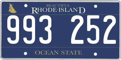 RI license plate 993252