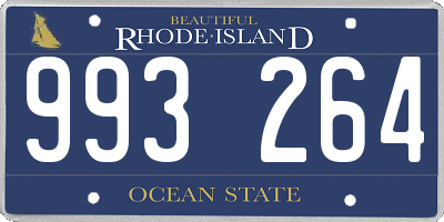 RI license plate 993264