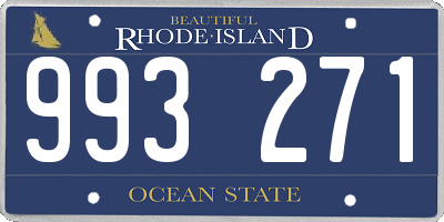 RI license plate 993271