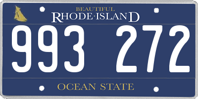 RI license plate 993272