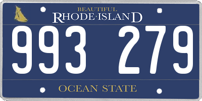 RI license plate 993279