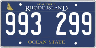 RI license plate 993299