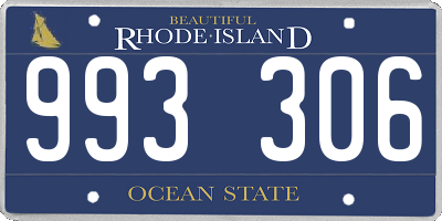 RI license plate 993306