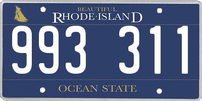 RI license plate 993311