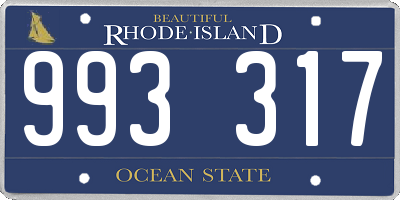 RI license plate 993317