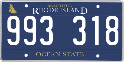 RI license plate 993318