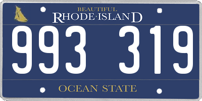 RI license plate 993319