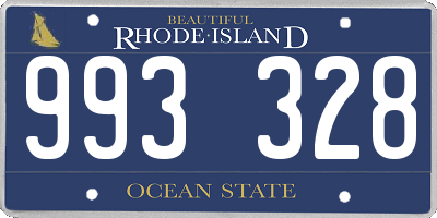 RI license plate 993328