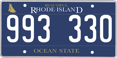 RI license plate 993330