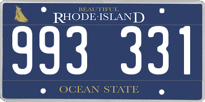 RI license plate 993331