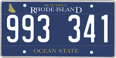 RI license plate 993341