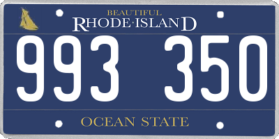 RI license plate 993350