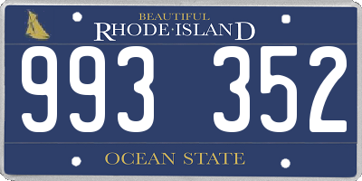 RI license plate 993352