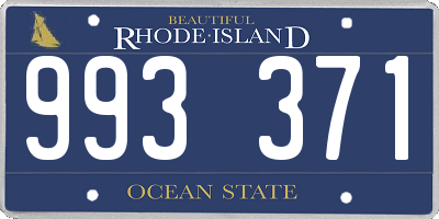 RI license plate 993371