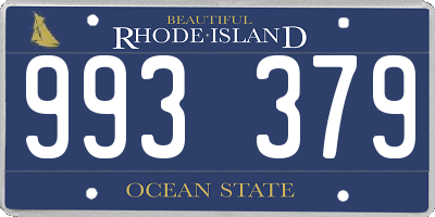 RI license plate 993379