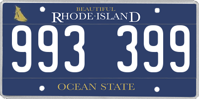 RI license plate 993399