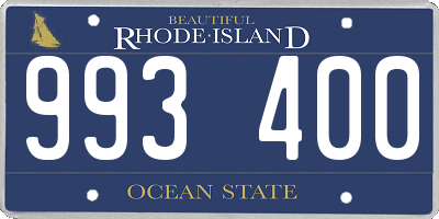 RI license plate 993400